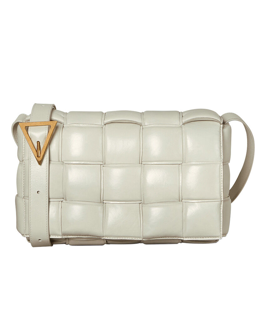 Bottega Veneta Padded Cassette Bag Leather Cream